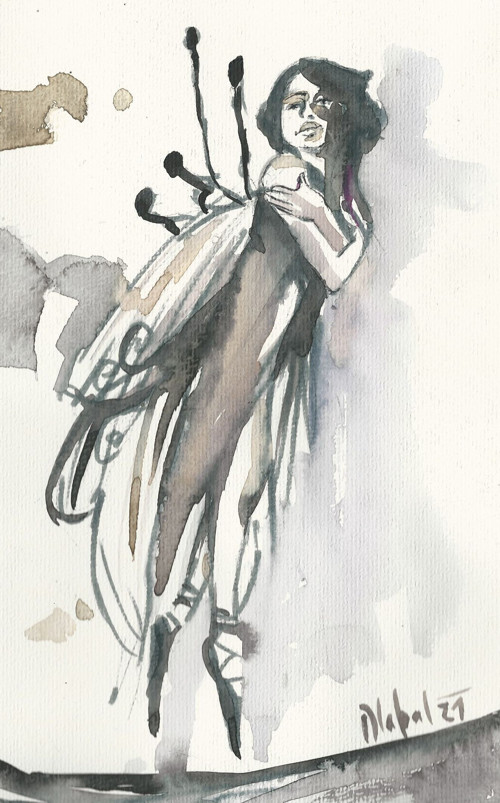 Víla Johanka../ originální ilustrace Dlabal
