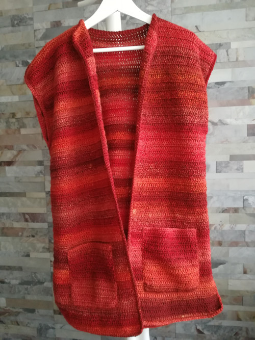 Háčkovaná vesta unisex — foto 1