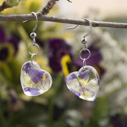 Náušnice limonium — foto 1