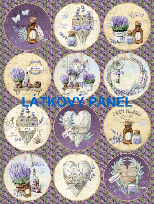 Bavlněný panel 19x25 cm