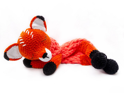 Ňuňací pyžámkožrout lišák Fox oranžový