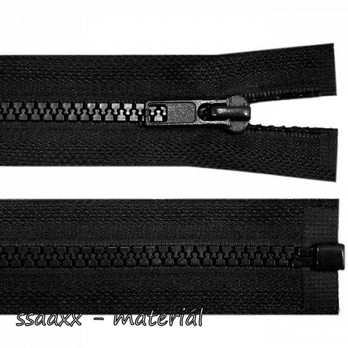 Kostěný zip ~ 5 mm ~ 220 cm ~ černý — foto 1