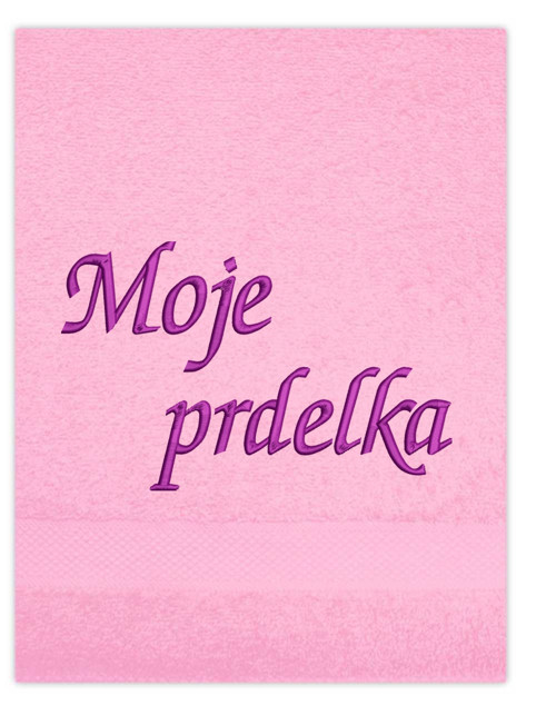 Osuška s výšivkou - Moje prdelka