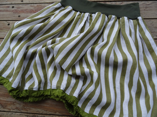 Linen Stripes green