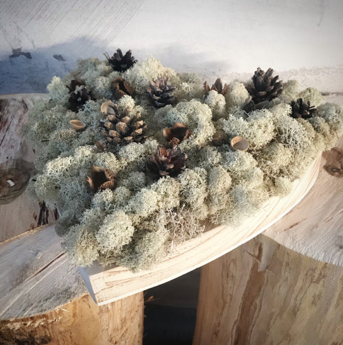 Dekorace "Moss Heart"