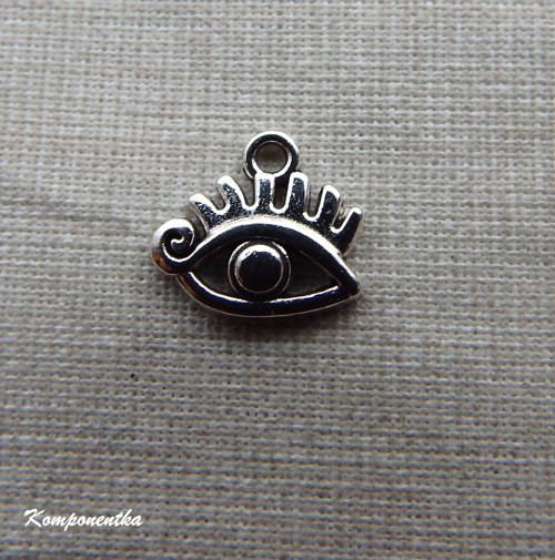 Kovový přívěsek oko 12x13mm 2kusy