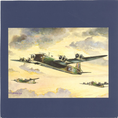 Letadlo Short Stirling Mark III - pohlednice — foto 1