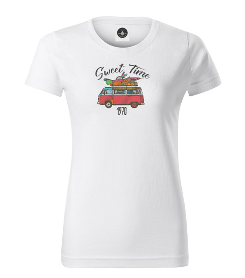 Tričko VW BULLI VAN SWEET TIME 1970