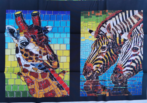 Panel žirafa a zebry MOSAICS — foto 1