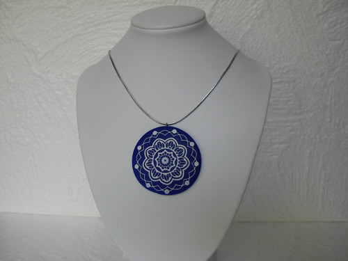Modrobílá mandala