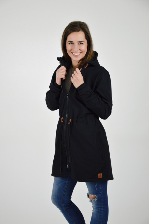 Mikino-parka černá