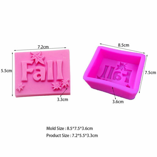 3D silikonová formička - Fall, rozměry 8,5 cm x