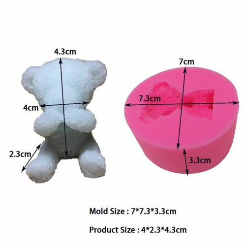 3D silikonová formička - medvídek Teddy, nemluvit