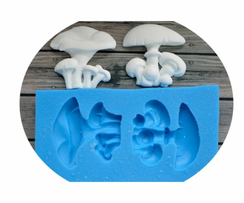 3D silikonová formička - lesní houby, rozměry 35