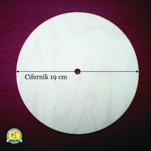 Hodinový ciferník na přání - 19 cm... KV0131