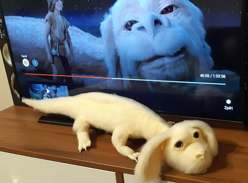 Návod na háčkovanou hračku Drak štěstí (55-60cm)