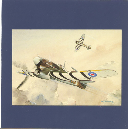 Letadlo Hawker Typhoon Mk. Ib - pohlednice — foto 1