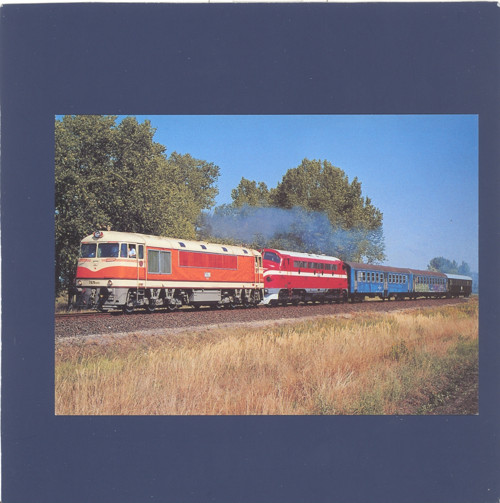 Lokomotiva T 678.0012 Pomeranč - pohlednice