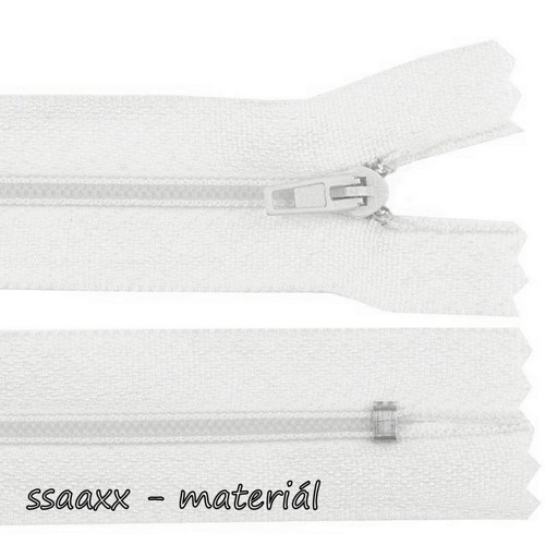 Spirálový zip ~ 3 mm ~ 40 cm ~ bílý — foto 1