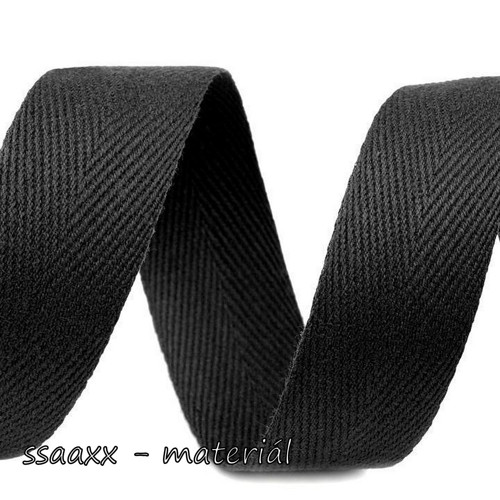 Keprovka / tkaloun ~ 25 ~ mm ~ černý