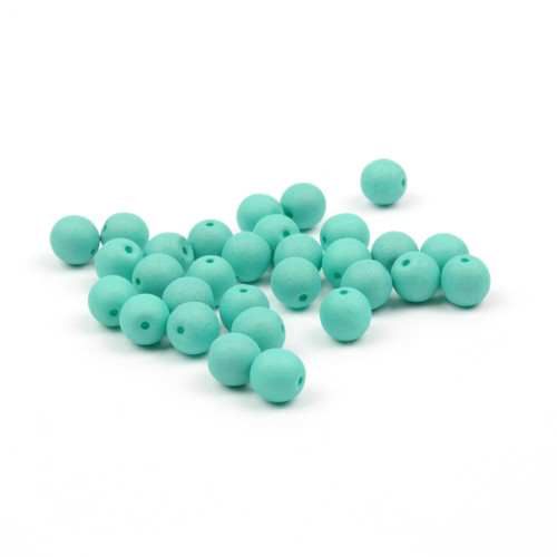 Korálky Estrela NEON 6 mm Mint - 10 ks