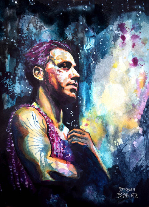 Rammstein A3 art pohlednice