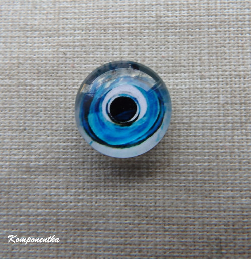 Skleněný kabošon 12mm 1kus