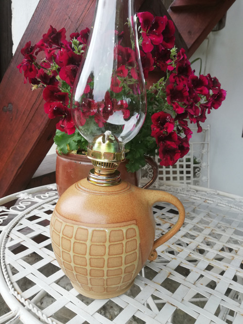 Petrolejová lampa - kostka.