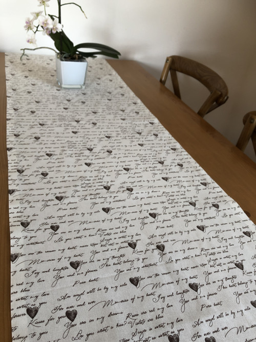 Ubrus - Milostné psaní 41x194cm — foto 1