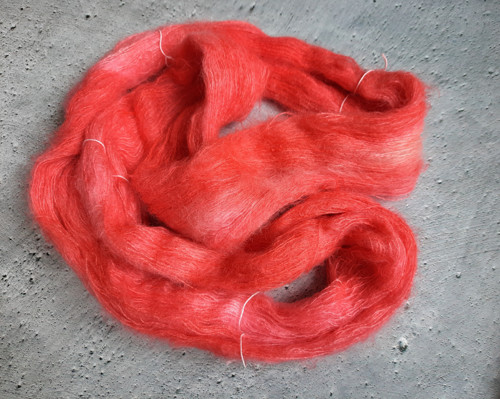 Strawberry pink - kid silk mohér