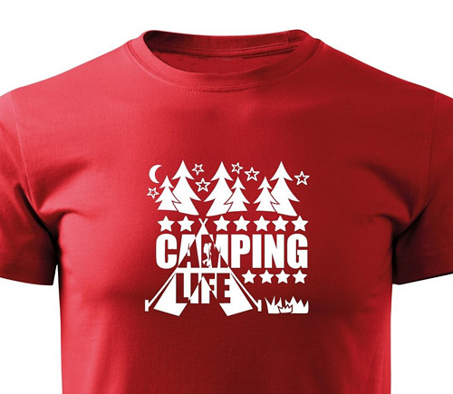 Pánské tričko "Camping life" — foto 1