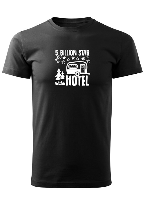 Pánské tričko "5 billion star hotel" — foto 1