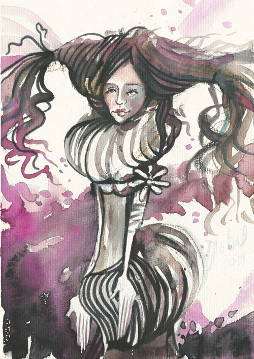 Víla Alice../ originální ilustrace Dlabal