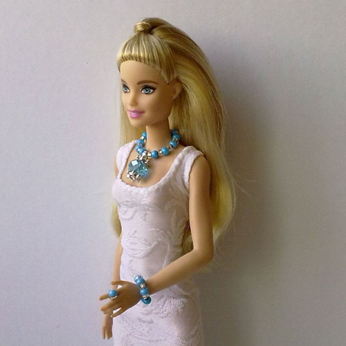 Šperky pro Barbie - náhrdelník, náramek, prstýnek