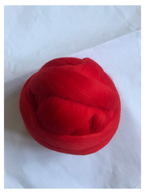 Australská ovčí vlna merino, 20 g, plameně červená