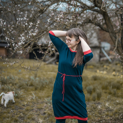Šaty tmavě modré — foto 1