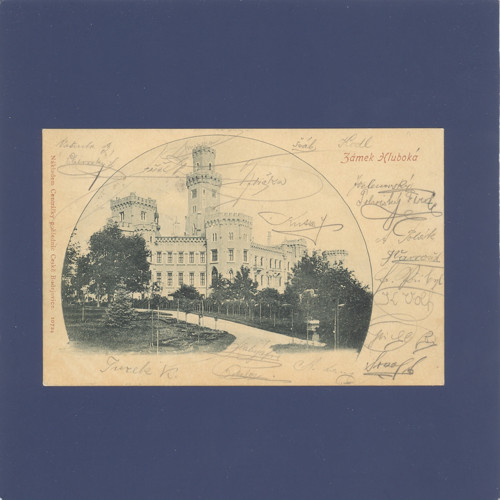 Zámek Hlubová - pohlednice, celistvost