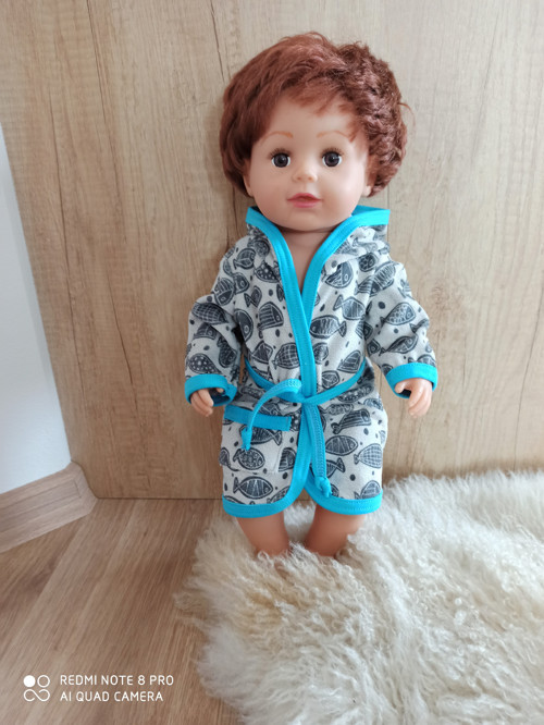 Župánek na panenku Baby Born 43 cm