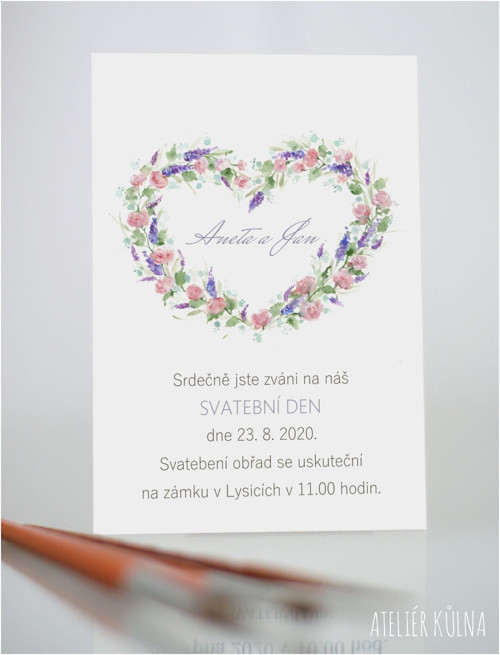Svatební oznámení *Romantika* (No.223)