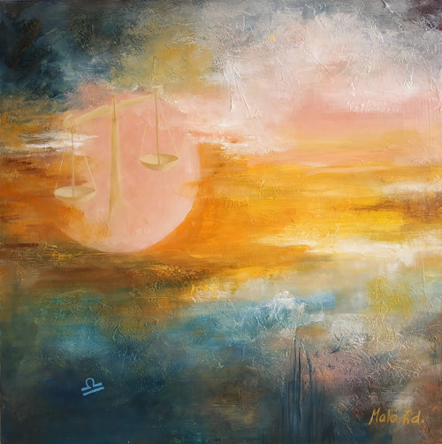 " VÁHY ",60x60, sololit.deska, olej
