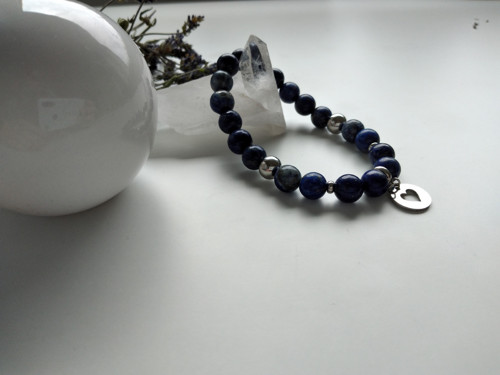 Náramek z minerálů (Lapis Lazuli)
