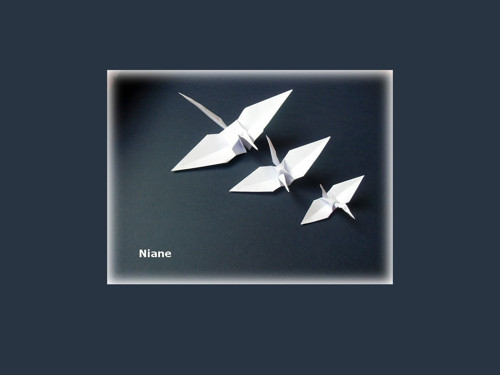 Sada origami jeřábů na přání — foto 1