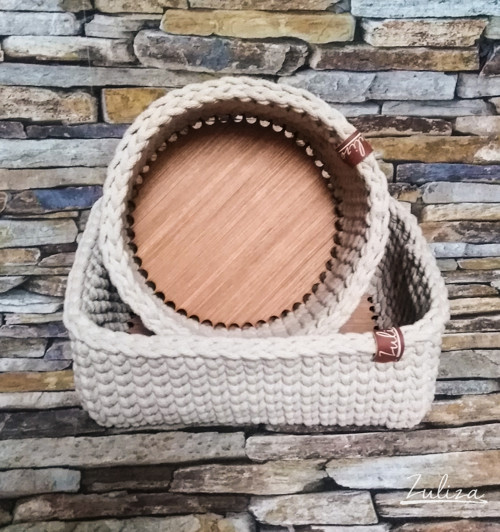 Set béžových košíků na přání — foto 1