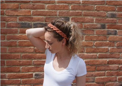 Macramé čelenka Terracotta