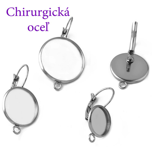 Náušnicový základ z chirurgickej ocele č.2 A