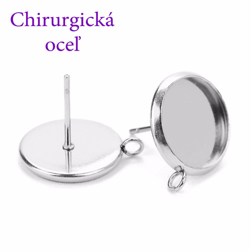 Náušnicový základ z chirurgickej ocele č.3