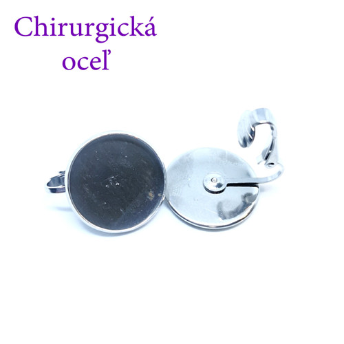 Náušnicový základ z chirurgickej ocele č.5 Klipsne
