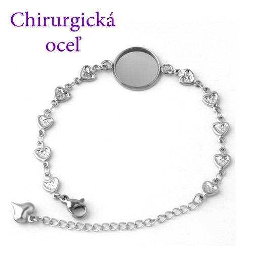 Základ na náramok č.1 - chirurgická oceľ