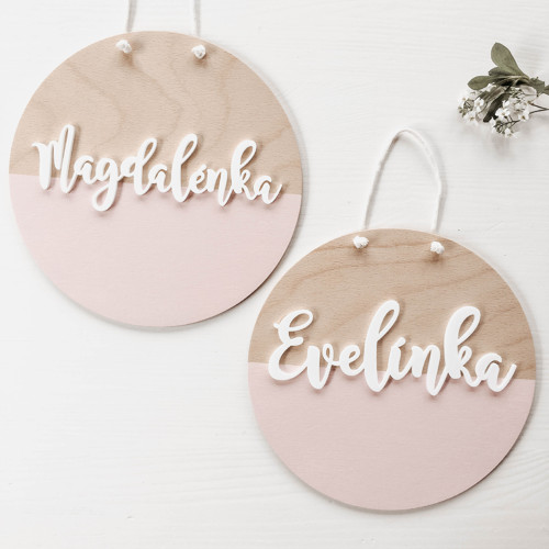 Cedulka se jménem, barva, 3D text