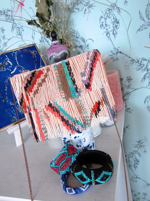 Kabelka boho perličková indiánská — foto 1